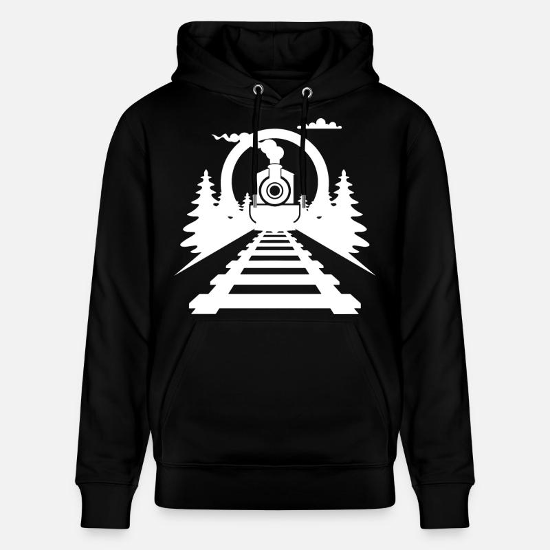 Chemin de fer - Sweat à capuche bio CRUISER Stanley/Stella Unisexe - noir