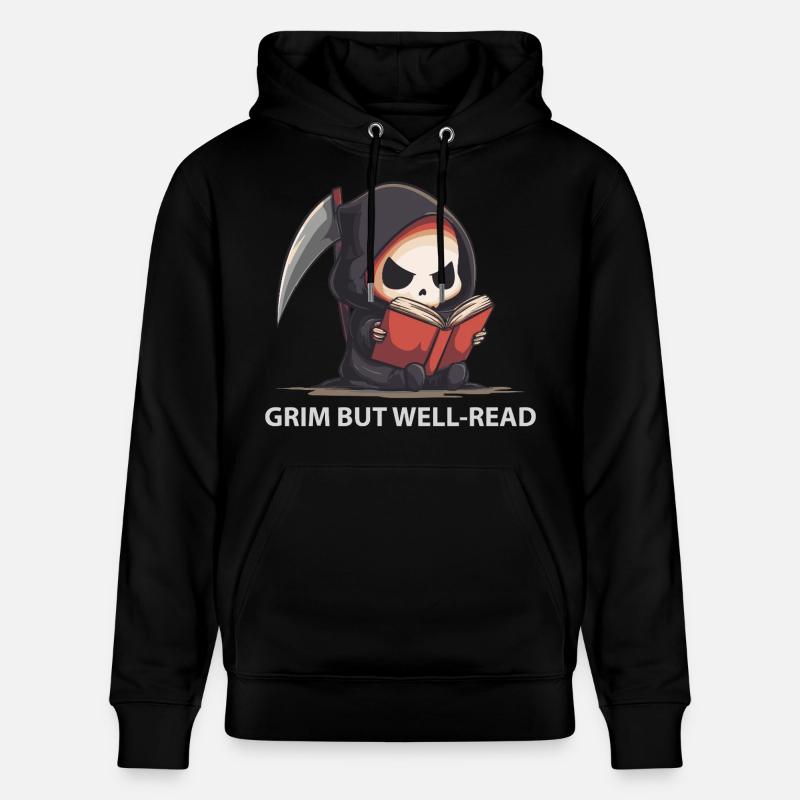 Reading Reaper – Humour noir mignon - Sweat à capuche bio CRUISER Stanley/Stella Unisexe - noir