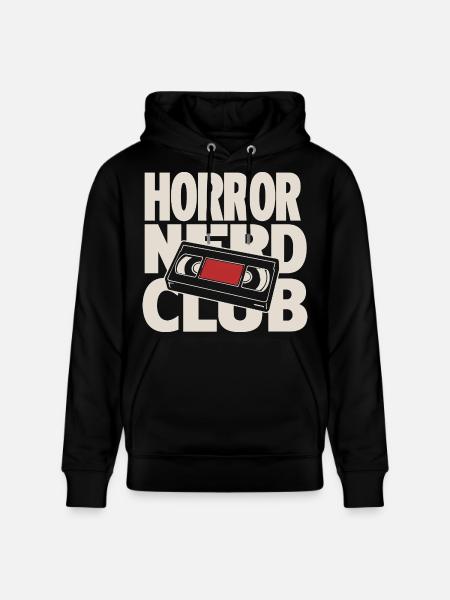 Horror Nerd Club VHS - Stanley/Stella CRUISER Unisex Organic Hoodie - black