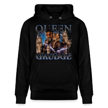 Star Trek Discovery Queen Grudge Katzen - Stanley/Stella Unisex Bio-Hoodie CRUISER  - Schwarz - Vorne - Alina (178cm) & Michal (187cm)