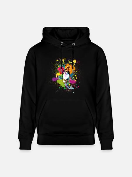Klekskatze - Sweat à capuche bio CRUISER Stanley/Stella Unisexe - noir