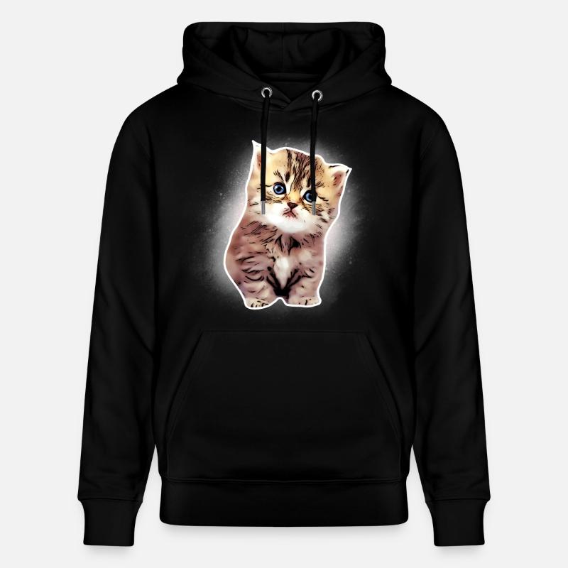 Bébé chat - Sweat à capuche bio CRUISER Stanley/Stella Unisexe - noir