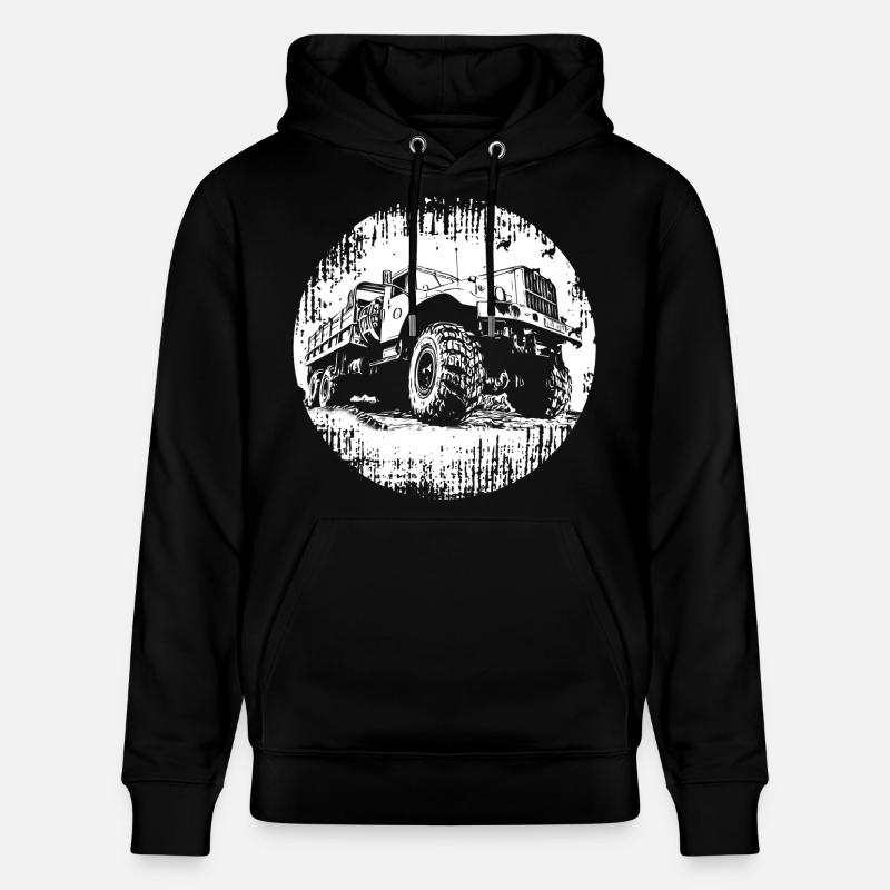 Kraz Camion GDR OSTALGIE - Sweat à capuche bio CRUISER Stanley/Stella Unisexe - noir