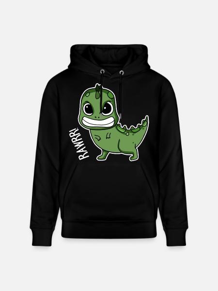 Bébé dinosaure cadeau - Sweat à capuche bio CRUISER Stanley/Stella Unisexe - noir