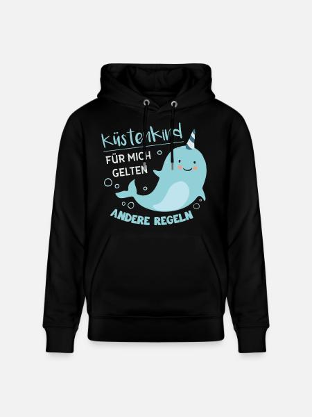 Süßes Küstenkind - Stanley/Stella Unisex Bio-Hoodie CRUISER - Schwarz