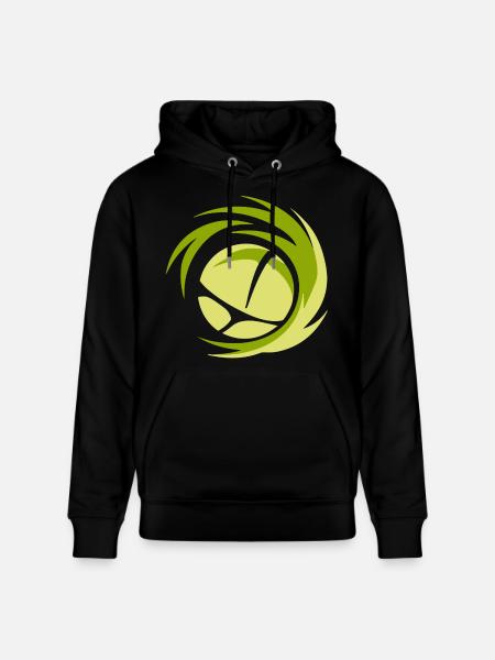Minimalist volleyball logo - Stanley/Stella CRUISER Unisex Organic Hoodie - black