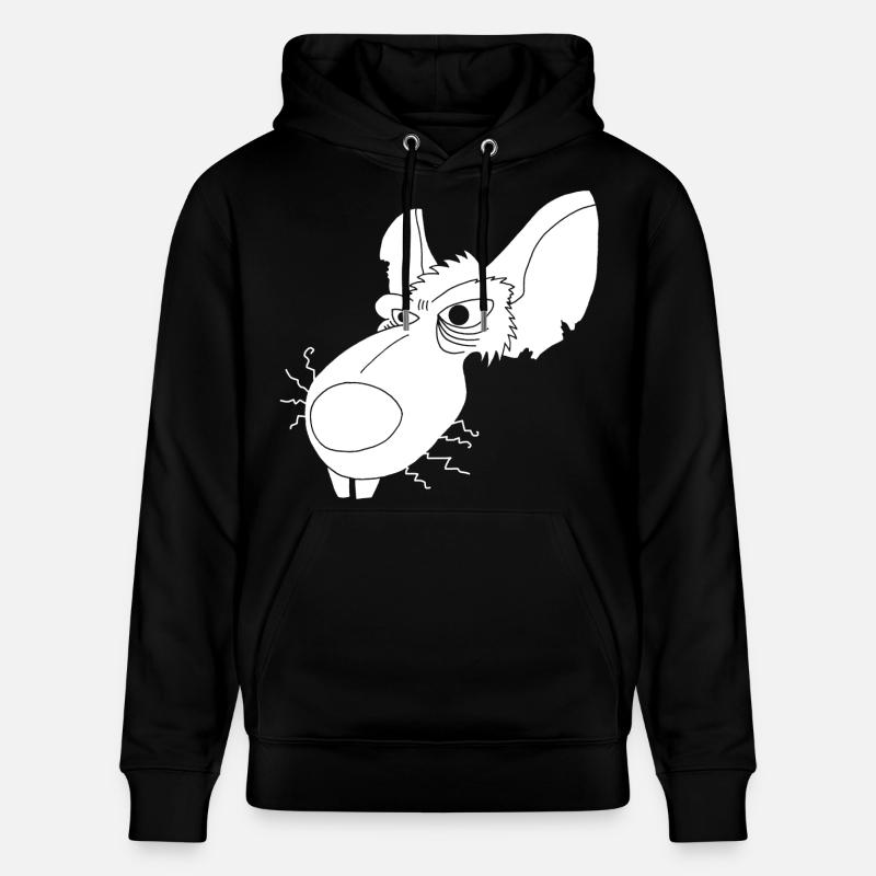 Rat d'égout blanc - Sweat à capuche bio CRUISER Stanley/Stella Unisexe - noir