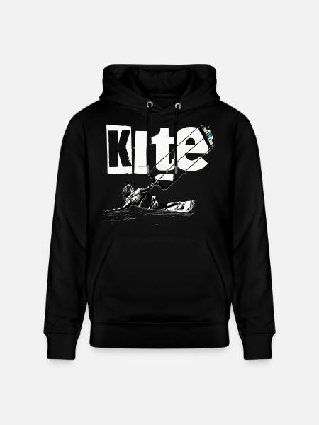 Kite - Stanley/Stella CRUISER Unisex Organic Hoodie - black