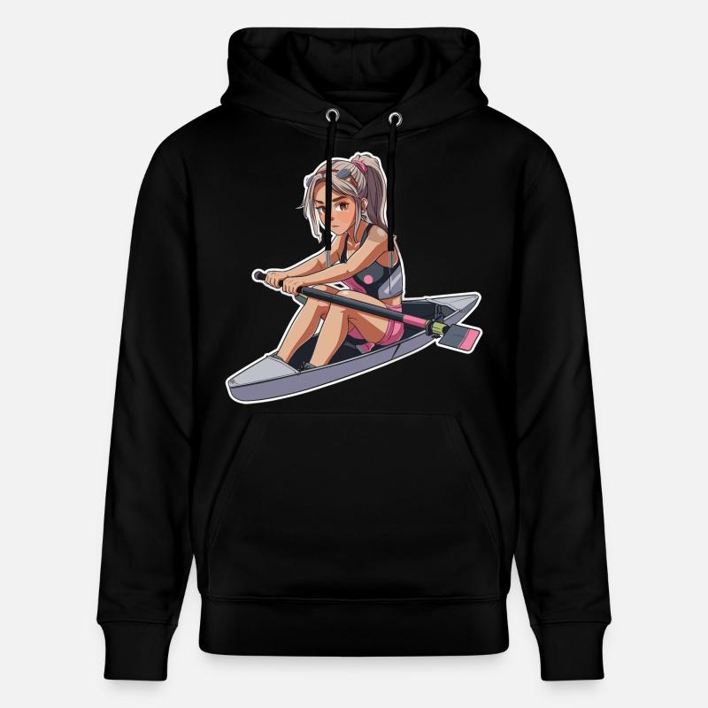 Rameur Fille Graphique - Sweat à capuche bio CRUISER Stanley/Stella Unisexe - noir