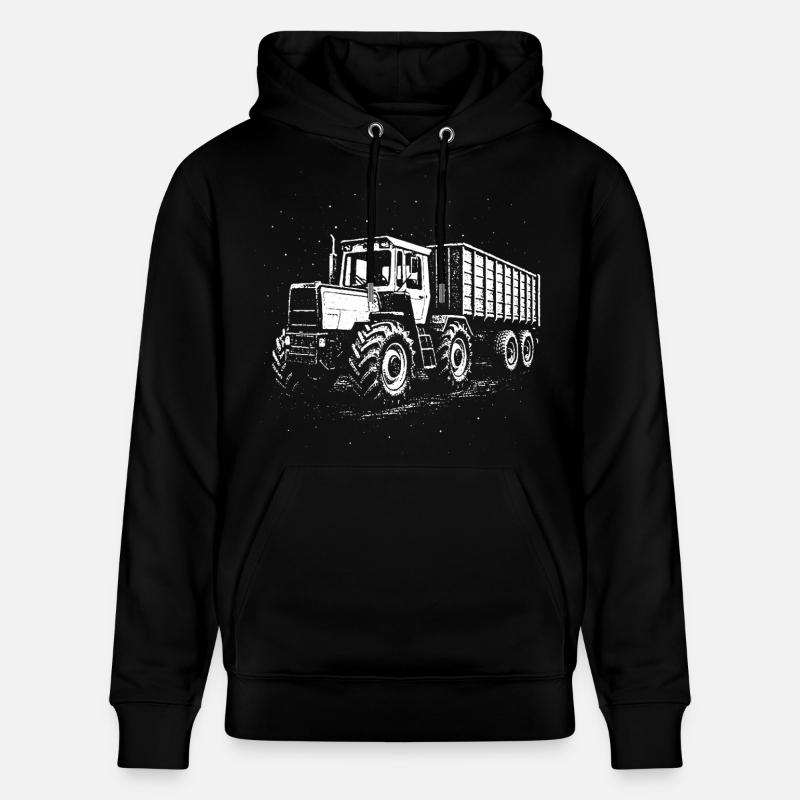 Centrale électrique la nuit - Sweat à capuche bio CRUISER Stanley/Stella Unisexe - noir