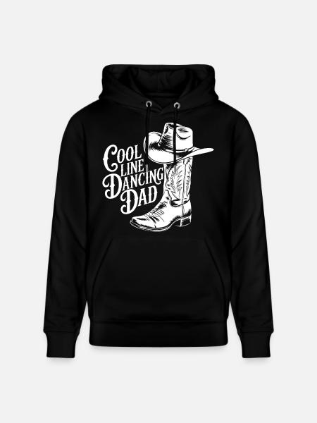 Line Dance Dad Dances Line Dance - Stanley/Stella CRUISER Unisex Organic Hoodie - black