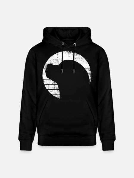 Dog Drawing - Stanley/Stella CRUISER Unisex Organic Hoodie - black