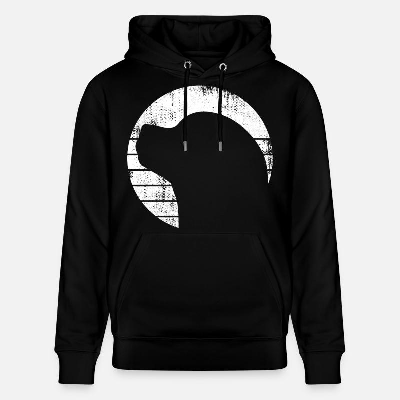 Dessin de chien - Sweat à capuche bio CRUISER Stanley/Stella Unisexe - noir