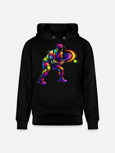 Padel Player Gift Kids Boy Passion - Stanley/Stella CRUISER Unisex Organic Hoodie - black