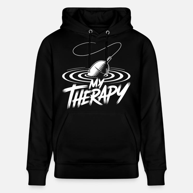 Thérapie de la pêche - Sweat à capuche bio CRUISER Stanley/Stella Unisexe - noir