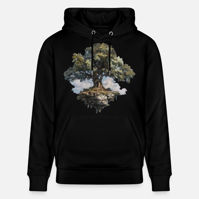 Arbre - Sweat à capuche bio CRUISER Stanley/Stella Unisexe - noir