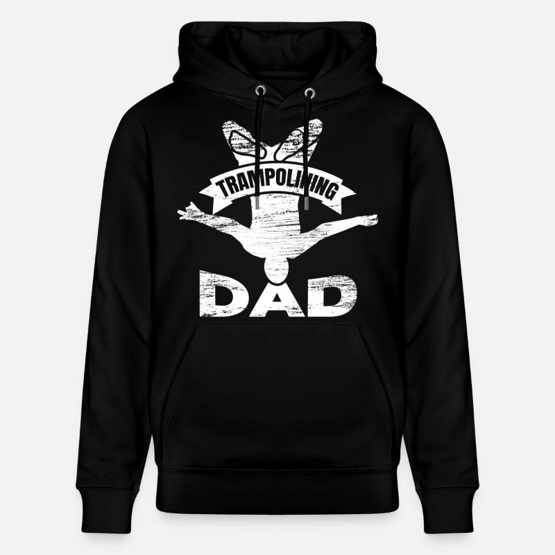 Père sauteur trampoline - Sweat à capuche bio CRUISER Stanley/Stella Unisexe - noir