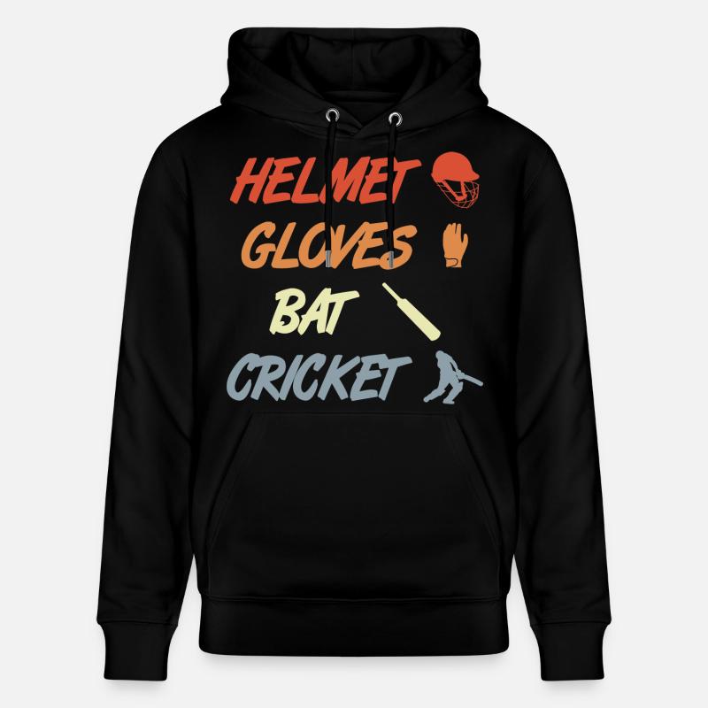Dicton de cricket - Sweat à capuche bio CRUISER Stanley/Stella Unisexe - noir