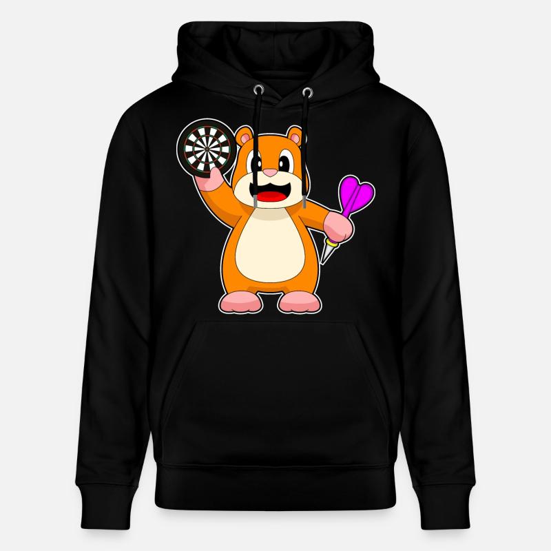 Cible de fléchettes de hamster - Sweat à capuche bio CRUISER Stanley/Stella Unisexe - noir