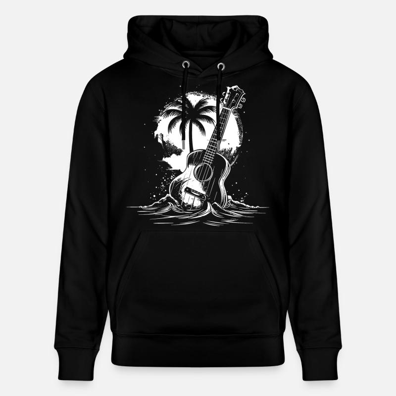 Graphiques pour ukulélé - Sweat à capuche bio CRUISER Stanley/Stella Unisexe - noir