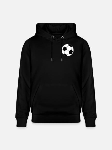 Fußball Ball  - Stanley/Stella Unisex Bio-Hoodie CRUISER  - Schwarz