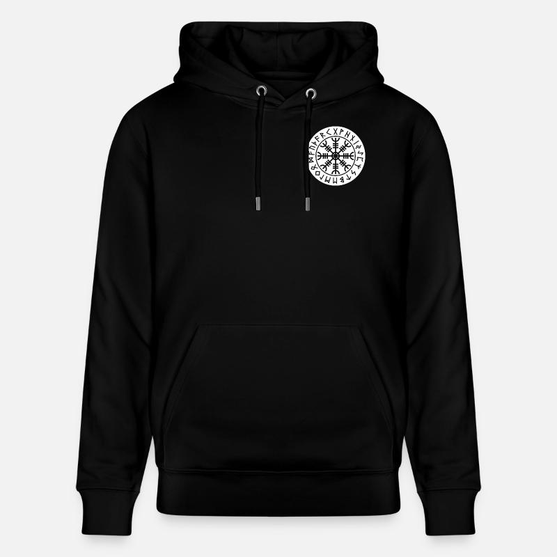 Cercle blanc de runes d’Aegishjalmur - Sweat à capuche bio CRUISER Stanley/Stella Unisexe - noir