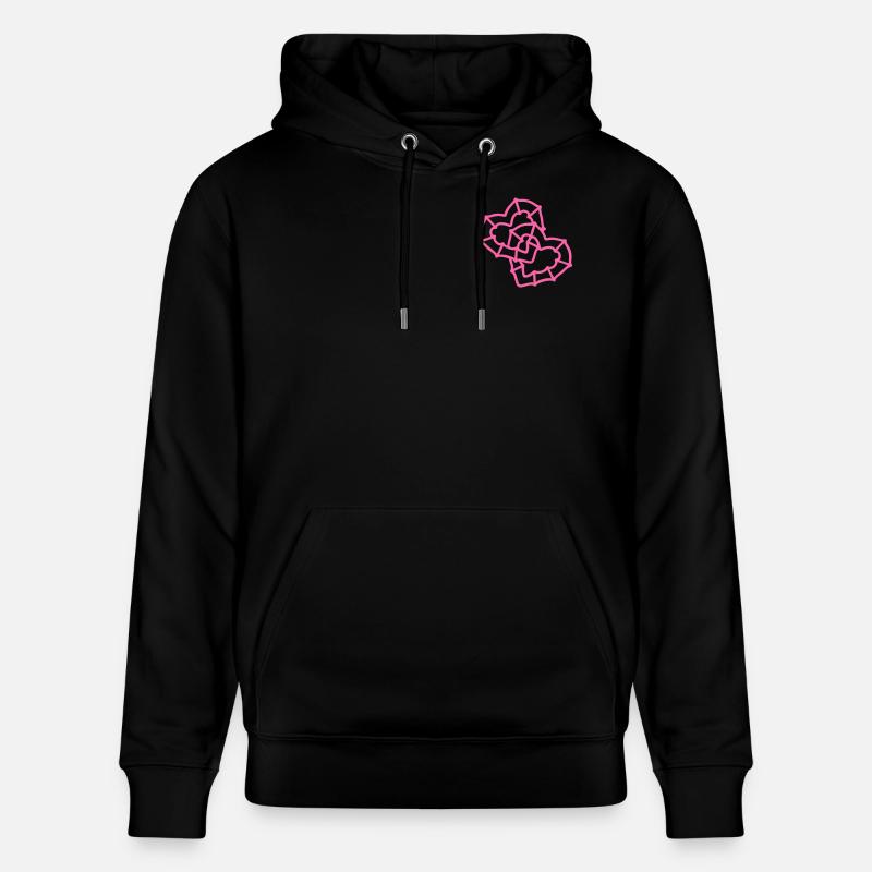 Des cœurs entrelacés - Sweat à capuche bio CRUISER Stanley/Stella Unisexe - noir