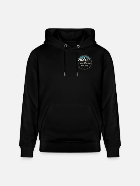 Wandern am Gran Paradiso Mountain - Stanley/Stella Unisex Bio-Hoodie CRUISER  - Schwarz