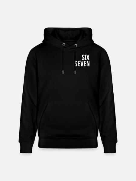 67 "six seven" text - Stanley/Stella Unisex Bio-Hoodie CRUISER - Schwarz