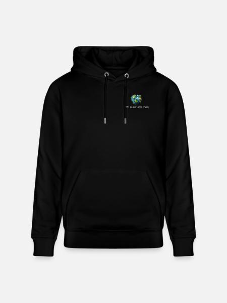 Protect our planet white - Stanley/Stella CRUISER Unisex Organic Hoodie - black
