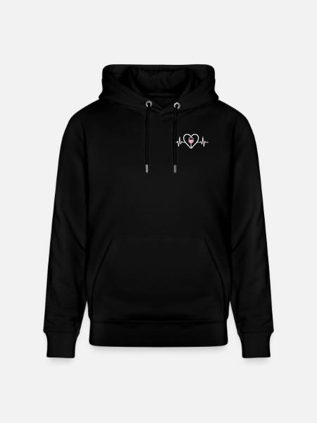 Heart + Rosé Wine – Passion Rosé - Stanley/Stella CRUISER Unisex Organic Hoodie - black