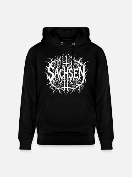 Logo Black Metal de Saxe - Sweat à capuche bio CRUISER Stanley/Stella Unisexe - noir