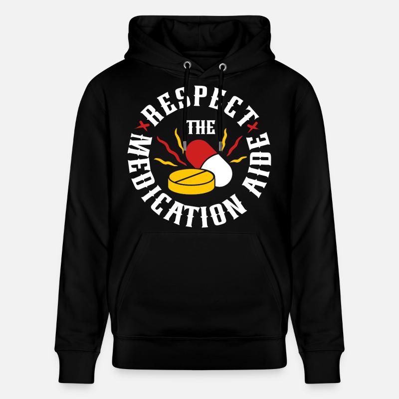 MFA d’assistant médical - Sweat à capuche bio CRUISER Stanley/Stella Unisexe - noir