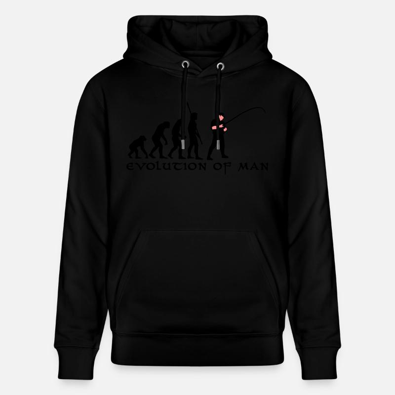 evolution_angler_b_2c - Sweat à capuche bio CRUISER Stanley/Stella Unisexe - noir