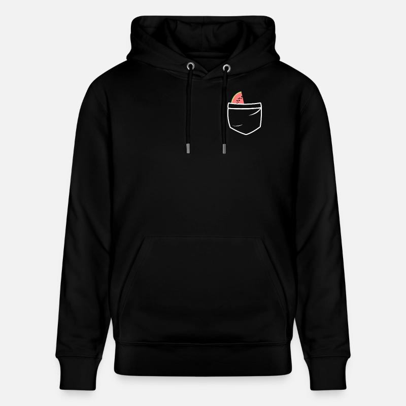 Poches de pastèque - Sweat à capuche bio CRUISER Stanley/Stella Unisexe - noir