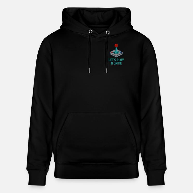 Jeu Pixel Art Retro Arcade - Sweat à capuche bio CRUISER Stanley/Stella Unisexe - noir
