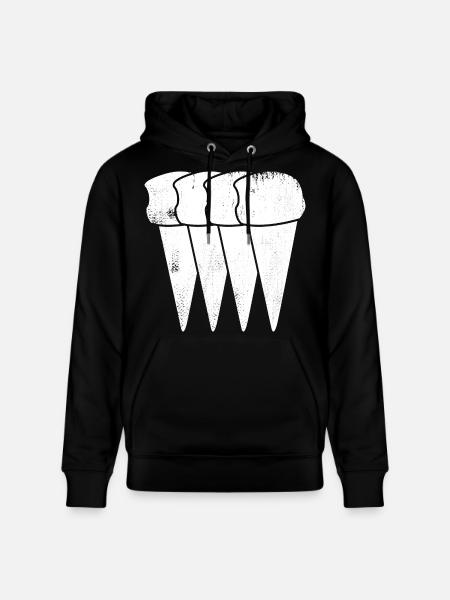 Eiswaffeln - Stanley/Stella Unisex Bio-Hoodie CRUISER - Schwarz