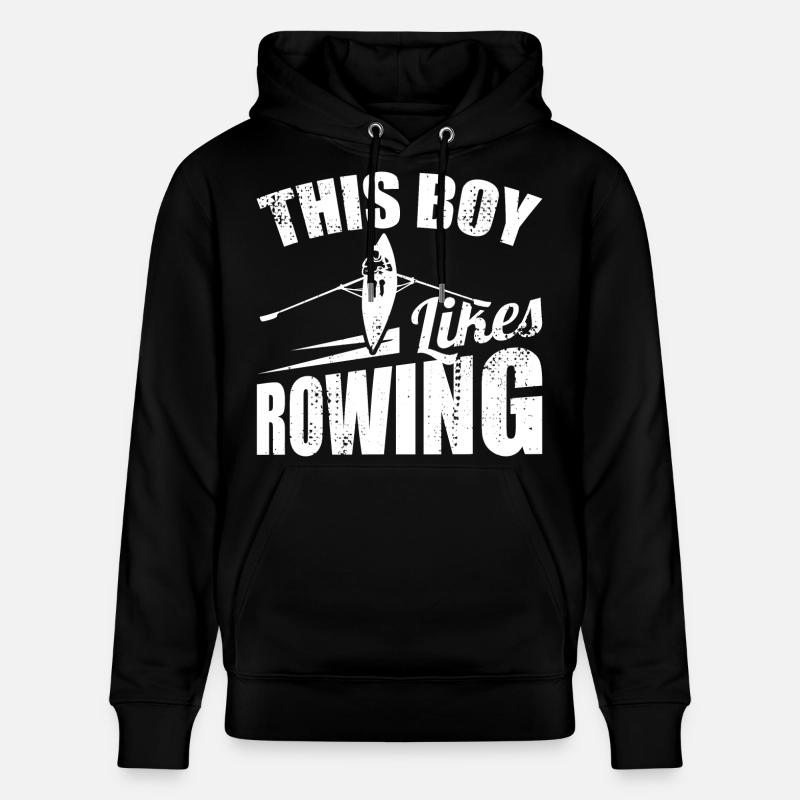 Garçon d’aviron - Sweat à capuche bio CRUISER Stanley/Stella Unisexe - noir