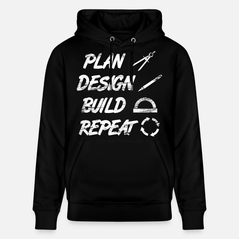 Routine de l’architecte - Sweat à capuche bio CRUISER Stanley/Stella Unisexe - noir