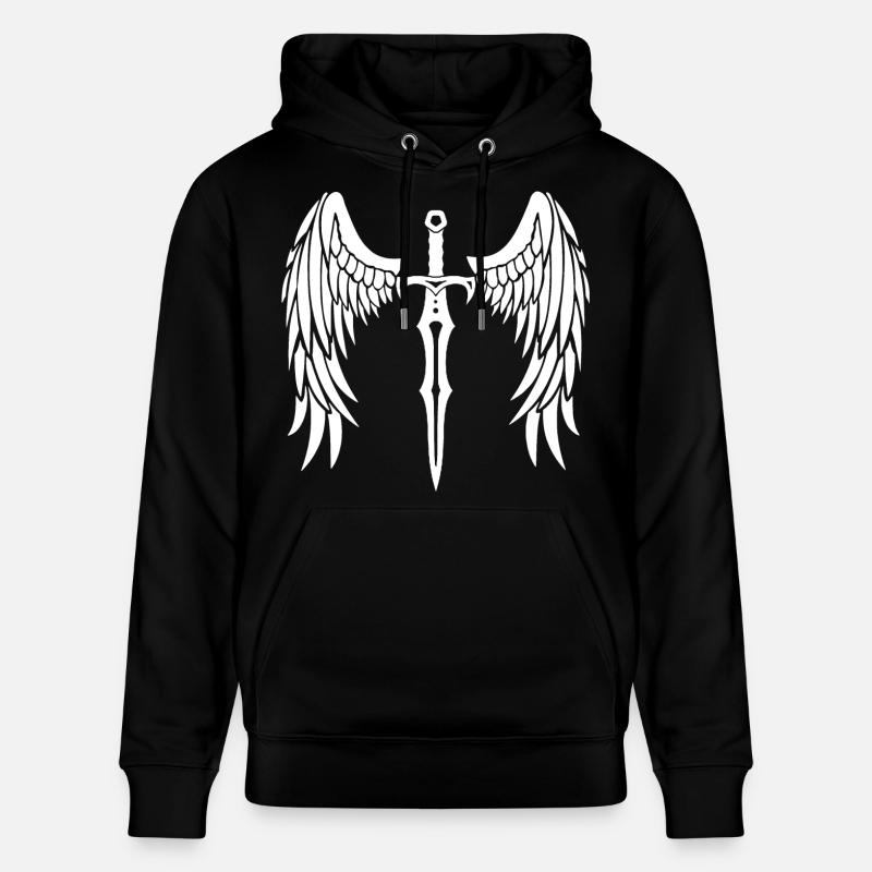 épée ailée - Sweat à capuche bio CRUISER Stanley/Stella Unisexe - noir