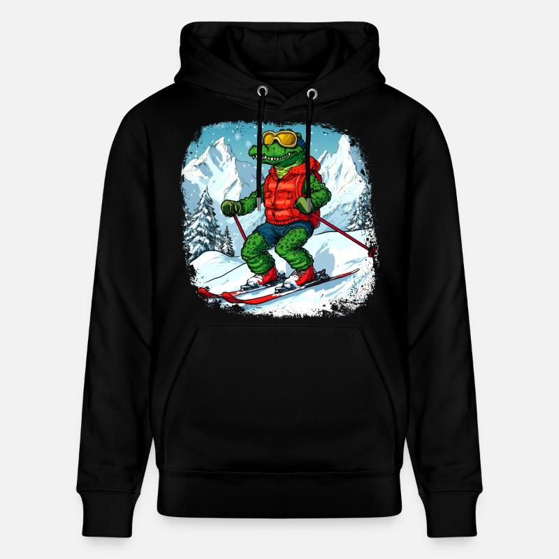 Crocodiles Ski - Sweat à capuche bio CRUISER Stanley/Stella Unisexe - noir