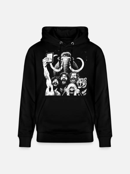 Savage Lion Pride Digital Art - Stanley/Stella CRUISER Unisex Organic Hoodie - black