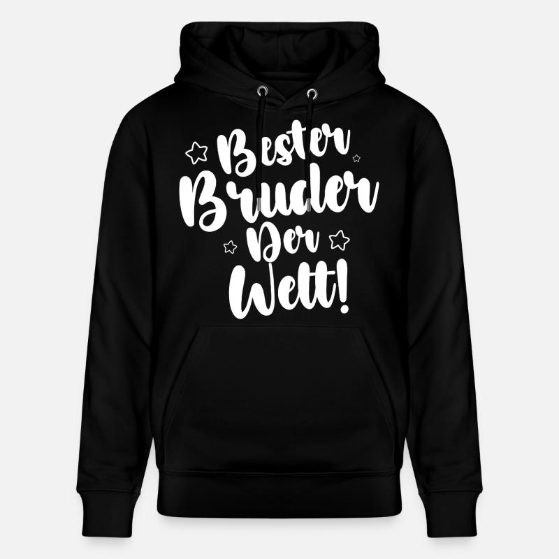 Meilleur frère du monde - Sweat à capuche bio CRUISER Stanley/Stella Unisexe - noir