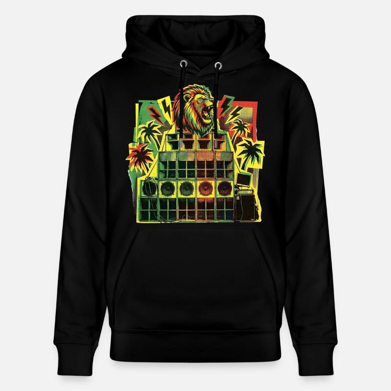 Système de son Jungle Dancehall - Sweat à capuche bio CRUISER Stanley/Stella Unisexe - noir