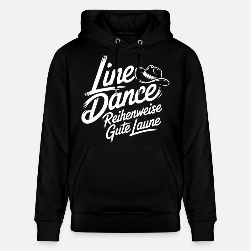 Line Dance Gute Laune - Stanley/Stella Unisex Bio-Hoodie CRUISER  - Schwarz