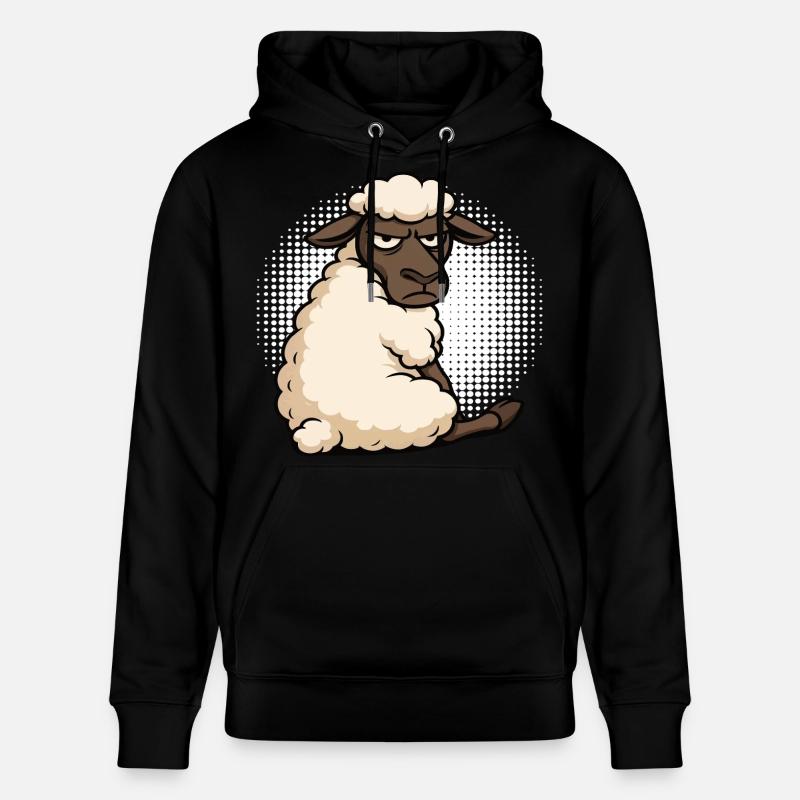 Schaf Schafe Schäfer Schafhalter Schafbock - Stanley/Stella Unisex Bio-Hoodie CRUISER  - Schwarz