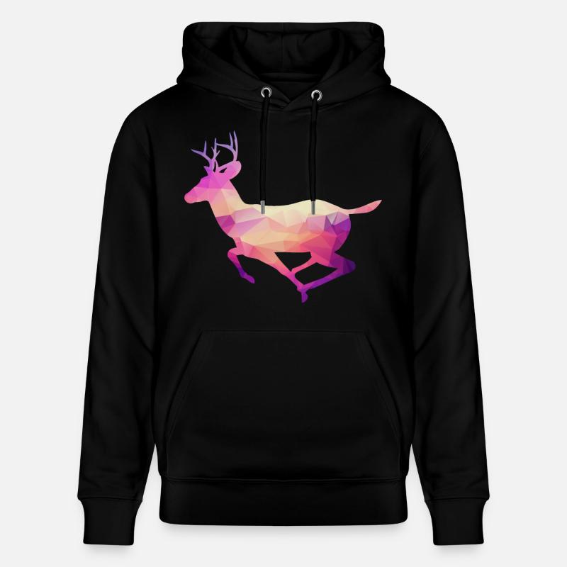 Cerf - Sweat à capuche bio CRUISER Stanley/Stella Unisexe - noir