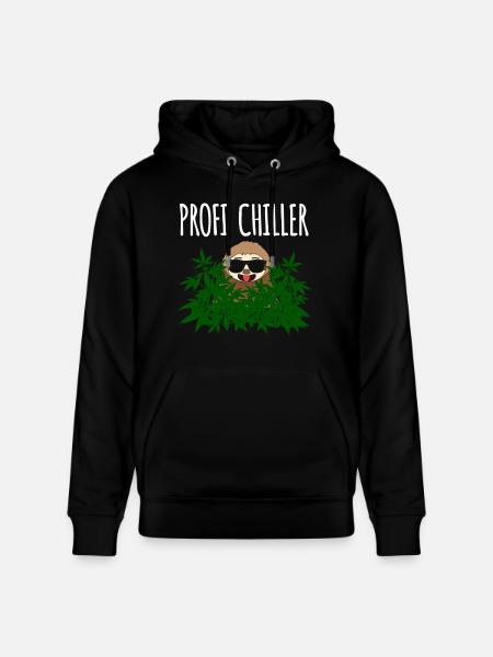 Profi Chiller Faultier Cannabis - Stanley/Stella Unisex Bio-Hoodie CRUISER  - Schwarz