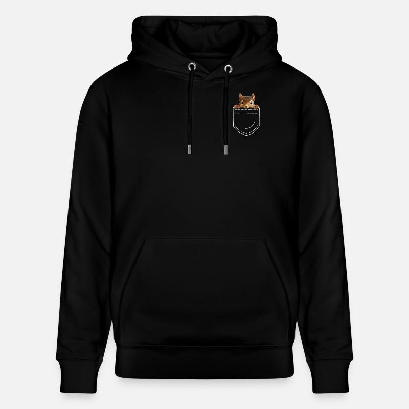 Eichhörnchen - Stanley/Stella Unisex Bio-Hoodie CRUISER  - Schwarz