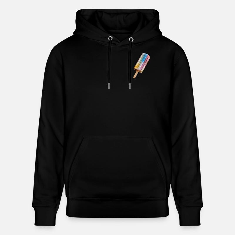 Regenbogen Eis am Stil - Stanley/Stella Unisex Bio-Hoodie CRUISER  - Schwarz